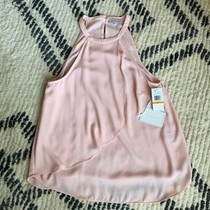 1. State Pink Taffeta sleeveless blouse